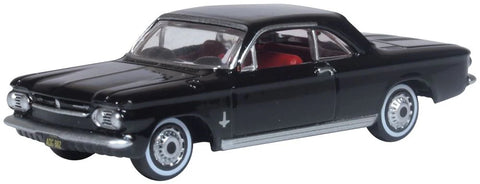 Oxford Diecast 1:87 Corvair Coupe 1963 Tuxedo Black 87CH63004 - Roads And Rails