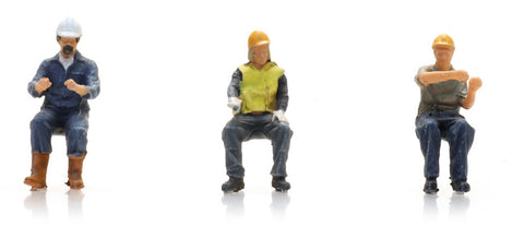ArtiTec Lorry/Train Drivers With Helmets x3 (Painted) 5870027 - Roads And Rails