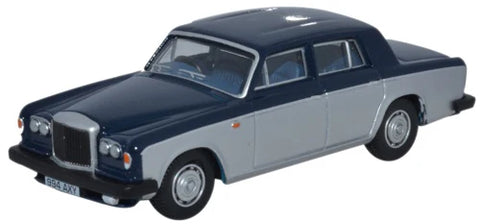 Oxford Diecast Bentley T2 Saloon, Seychelles Blue And Shell Grey 76BT2004