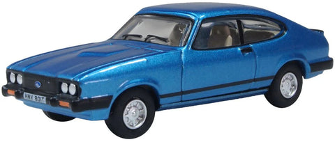 Oxford Diecast 1:76 Ford Capri MkIII Cosmos Blue 76CAP010 - Roads And Rails