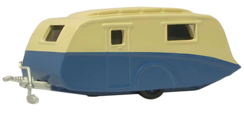 Oxford Diecast 1:76 Caravan Cream-Blue 76CV002 - Roads And Rails
