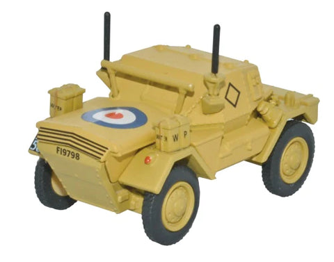 Oxford Diecast Dingo Scout Car HQ 2nd Division 76DSC003 - Roads And Rails