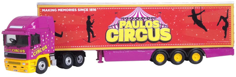 Oxford Diecast 1:76 ERF EC Box Trailer Paulos Circus 76EC005