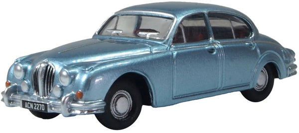 Oxford Diecast 1:76 Jaguar Mk2 Opalescent Silver Blue Oxford Diecast 1:76 Jaguar Mk2 Opalescent Silver Blue