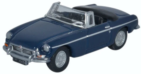 Oxford Diecast 1:76 MGB Roadster Mineral Blue 76MGB008 - Roads And Rails