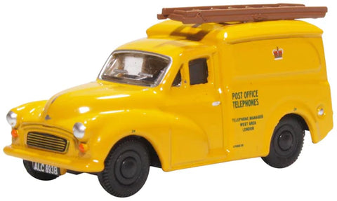 Oxford Diecast 1:76 Morris Minor Van PO Telephones Yellow 76MM061 - Roads And Rails