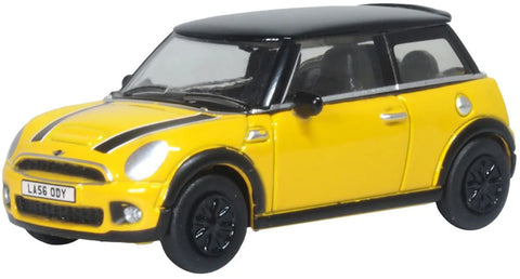 Oxford Diecast 1:76 New Mini Yellow 76NMN008 - Roads And Rails