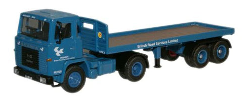Oxford Diecast 1:76 Scania 110 Flatbed Trailer BRS 76SC110001 - Roads And Rails