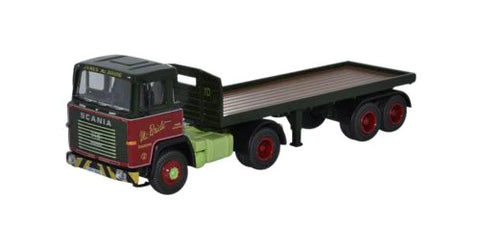 Oxford Diecast 1:76 Scania 110 Flatbed Trailer James McBride 76SC110003 - Roads And Rails