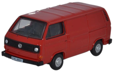 Oxford Diecast 1:76 VW T25 Van Orient Red 76T25007 - Roads And Rails