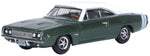 Oxford Diecast 1:87 Dodge Charger 1968 Green/White 87DC68005