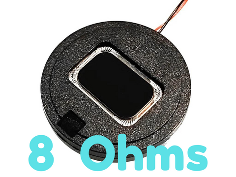 (New 8 Ohm Version) 27mm Round Bass Enhanced DCC Sound Speaker - Roads And Rails