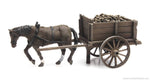 Artitec 1:87 Farmer, Horse And Cart Painted 387.287 - Roads And Rails