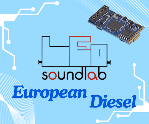 LeoSoundLab Premium Diesel European Sounds For Loksound 5 - Roads And Rails