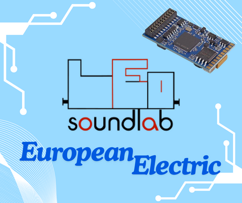 LeoSoundLab Premium Electric European Sounds For Loksound 5 - Roads And Rails