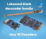 Loksound 5 Blank Decoder Bundle. Any 10 Standard or Micro Size Decoders - Roads And Rails