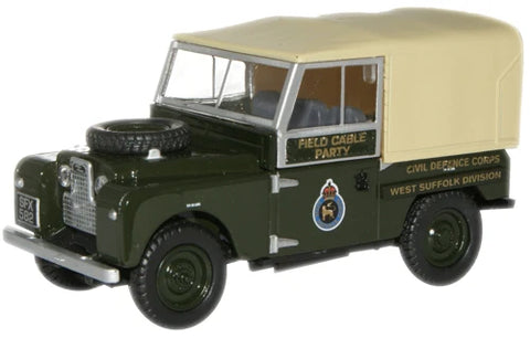 Oxford Diecast 1:76 Land Rover 88" Civil Defence Corps 76LAN188008 - Roads And Rails
