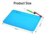 Silicone Desk Mat, Anti Scratch, Organiser - Roads And Rails