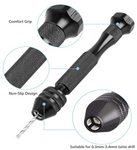 Hand Drill Pin Vice With 10 Drill Bits - Roads And Rails