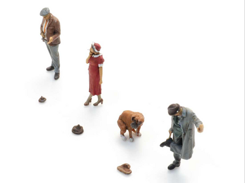 ArtiTec Dogs And Dog Walkers, Dog Poo 5870104 - Roads And Rails