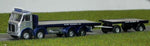 B-T Models AEC Mammoth Major And Trailer Silver Roadways DA98 - Roads And Rails