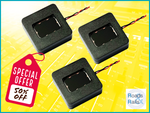 Three 20x20x7mm Megabass 'Mini' DCC Sound Speaker (8 ohm) - Roads And Rails