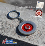 Leyland Hub Cap Novelty Keyring, Red - Roads And Rails