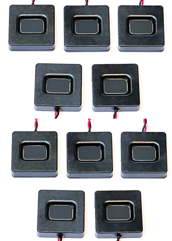 Ten 25x25x7mm Megabass DCC Sound Speakers (4 ohm) - Roads And Rails