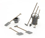 ArtiTec Garden/Depot Tools Set (Painted) 387.282 - Roads And Rails