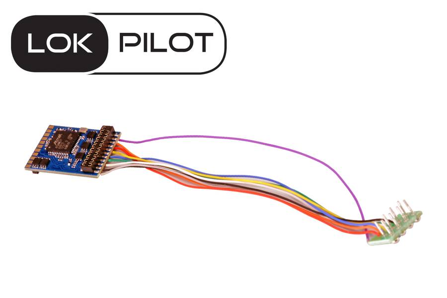 ESU 59820: LokPilot 5 Decoder Micro DCC 8-pin NEM652 - Train Models