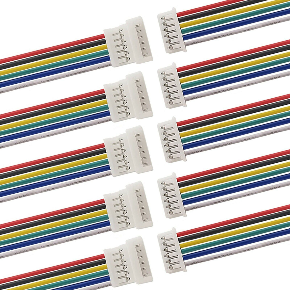 5x Micro Plugs And Sockets (6 Pin) | Roads And Rails