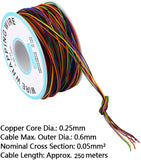 250m Of DCC Decoder Wire In 8 Colours - Roads And Rails