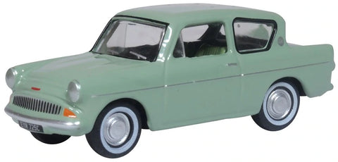 Oxford Diecast 1:76 Ford Ford Anglia Spruce Green 76105010 - Roads And Rails