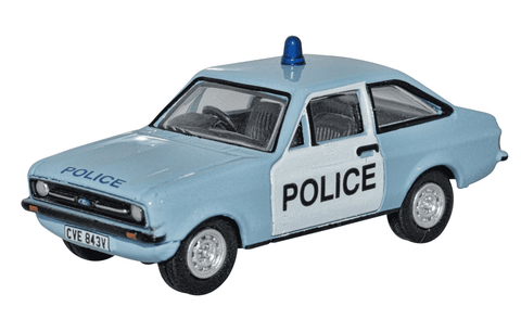 Oxford Diecast 1:76 Ford Escort Mk2 Police Car 76ESC004 - Roads And Rails