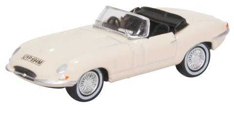 Oxford Diecast 1:76 Jaguar E Type Convertible White 76ETYP013 - Roads And Rails