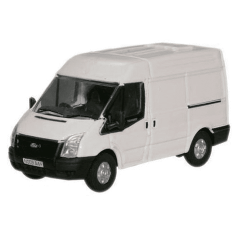 Oxford Diecast 1:76 New Ford Transit Van White (Medium Roof) 76FT001 - Roads And Rails