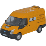 Oxford Diecast 1:76 Ford Transit SWD Medium Roof JCB Van 76FT027 - Roads And Rails