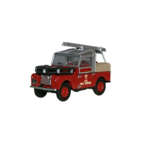Oxford Diecast 1:76 Landrover 88'' British Rail Fire Tender 76LAN188015 - Roads And Rails