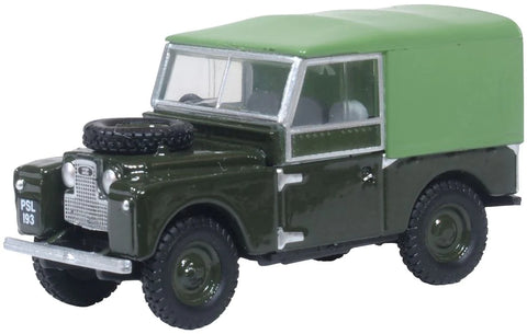 Oxford Diecast 1:76 Land Rover 88" Canvas Bronze Green 76LAN188024 - Roads And Rails