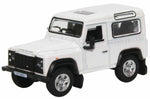 Oxford Diecast 1:76 Land Rover Defender 90 White 76LRDF012 - Roads And Rails