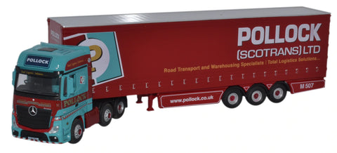 Oxford Diecast 1:76 Mercedes Actress MP4 GSC Curtainside Pollock 76MB002 - Roads And Rails