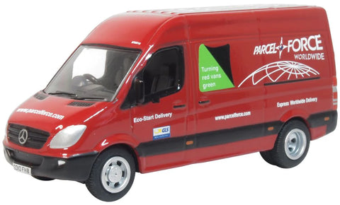 Oxford Diecast 1:76 Mercedes Sprinter Van Parcelforce 76MSV005 - Roads And Rails