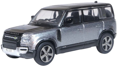 Oxford Diecast 1:76 Land Rover New Defender 110X Eiger Grey 76ND110X002 - Roads And Rails