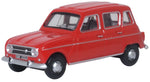 Oxford Diecast 1:76 Renault 4 Red 76RN002 - Roads And Rails
