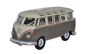 Oxford Diecast 1:76 VW T1 Camper Van Mouse Grey/Pearl White 76VWS009 - Roads And Rails