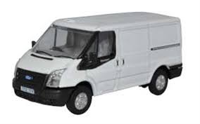 Oxford Diecast 1:76 Mk5 SWB Low Roof Ford Transit Van White 76FT036 - Roads And Rails