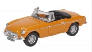 Oxford Diecast 1:76 MGB Roadster Bronze Yellow 76MGB009 - Roads And Rails