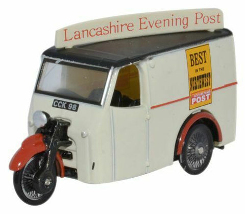Oxford Diecast 1:76 Tricycle Van Lancashire Evening Post 76TV006 - Roads And Rails