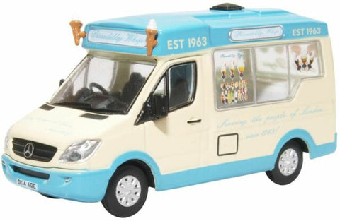 Oxford Diecast 1:76 Whitby Mondial Ice Cream Van Piccadilly Whip 76WM007 - Roads And Rails