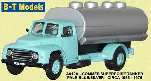 B-T Models Commer Superpoise Tanker Pale Blue A012A - Roads And Rails